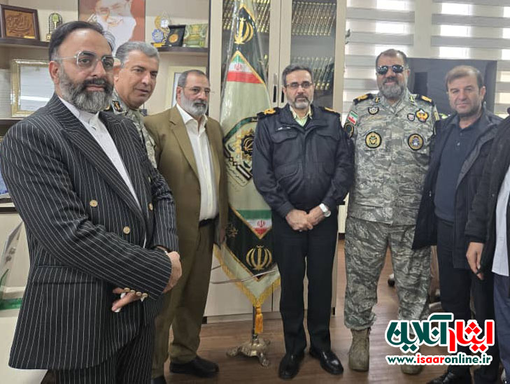 دیدار مسئولان قرارگاه اجرایی بیانیه گام دوم انقلاب با فرمانده فراجا اردبیل 